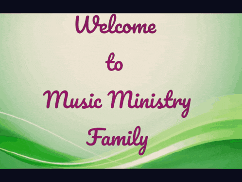 a poster for the music ministry shows a family tree