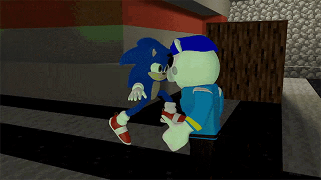 Kicking Sonic GIF