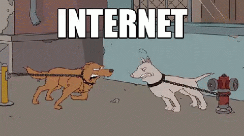 Internet Vs Reality GIF - Fight Dogs Internet GIFs