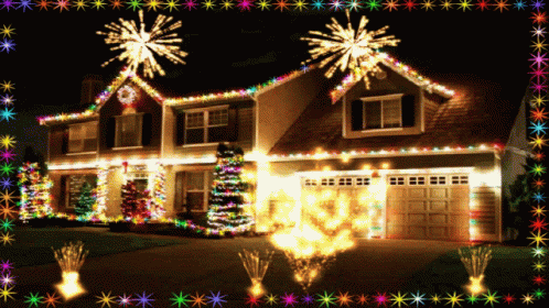 Merry Christmas Christmas Light GIF - Merry Christmas Christmas Light Fireworks GIFs