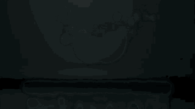 a drawing of a circle with a light coming out of the center