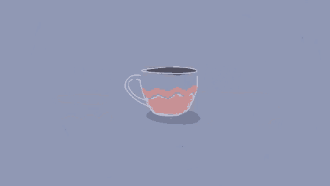 an illustration of a cup of coffee and a couch with the words coffee nap