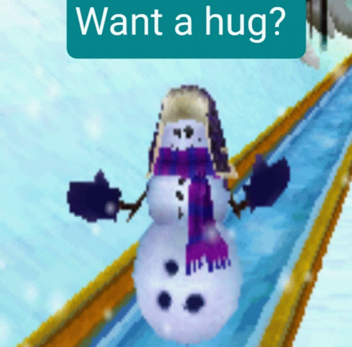 Polar Bowler Snow Man GIF - Polar Bowler Snow Man Want A Hug GIFs