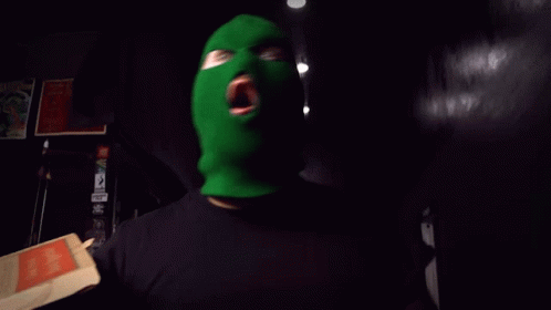 Whoa Intruder Green GIF - Whoa Intruder Green Masked Intruder GIFs