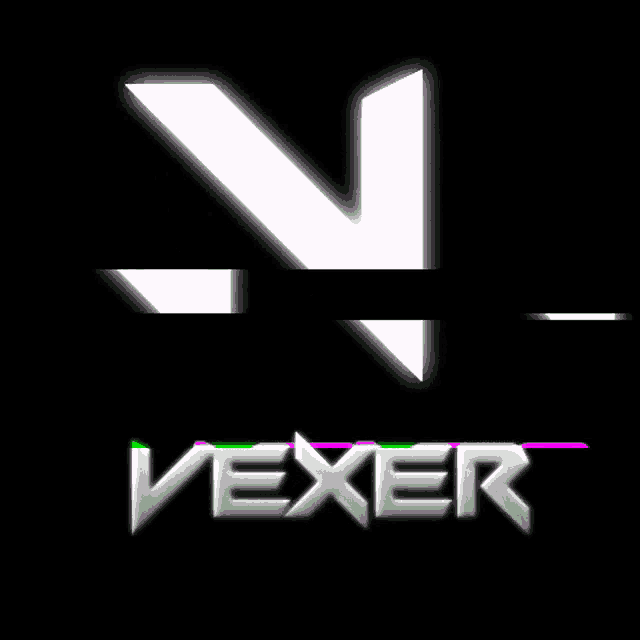 a logo for a company called vexer with a green and white triangle