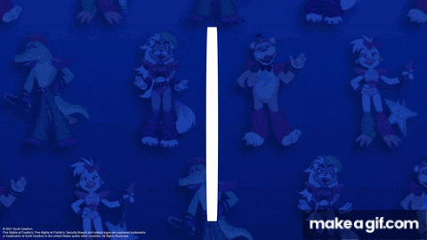 a freddy fazbear 's pizzaplex logo is shown on a blue background