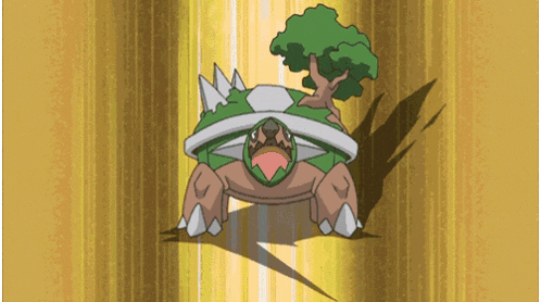 a cartoon turtle with a tree on its back