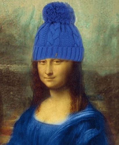 Mona Lisa With Hat GIF - Mona Lisa With Hat GIFs