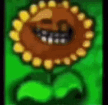 a cartoon drawing of a sunflower with a face on it .