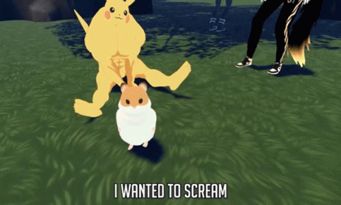I Wanted To Scream I Wanted To Yell GIF - I Wanted To Scream I Wanted To Yell Pikachu GIFs