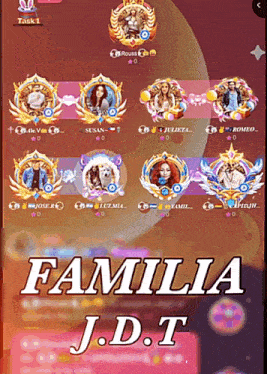 a screen shot of a game called familia j.d.t