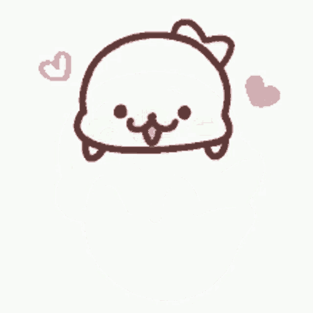 a seal is surrounded by hearts and the words i love you