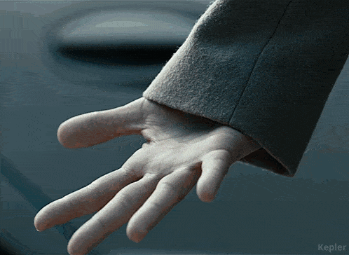 a close up of a person 's hand with kepler written on the bottom
