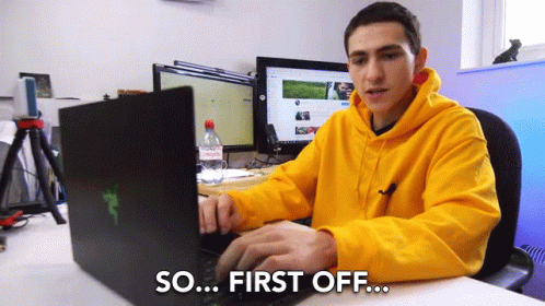 So First Off First Point GIF - So First Off First Point First Of All GIFs