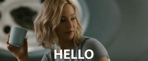 Hello Jennifer Lawrence GIF - Hello Jennifer Lawrence Aurora Lane GIFs
