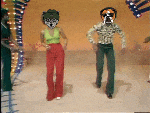 a man and a woman are dancing on a stage