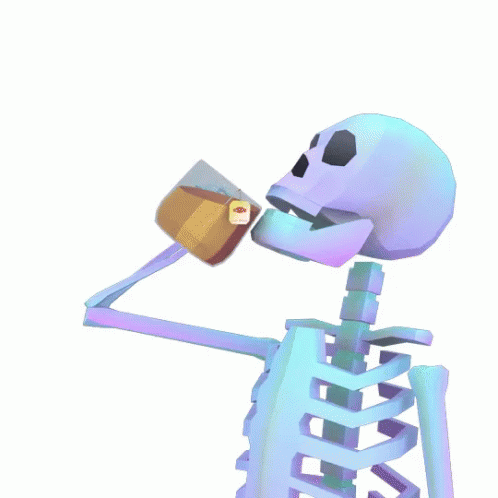 Skeleton Drinking GIF - Skeleton Drinking Yea GIFs