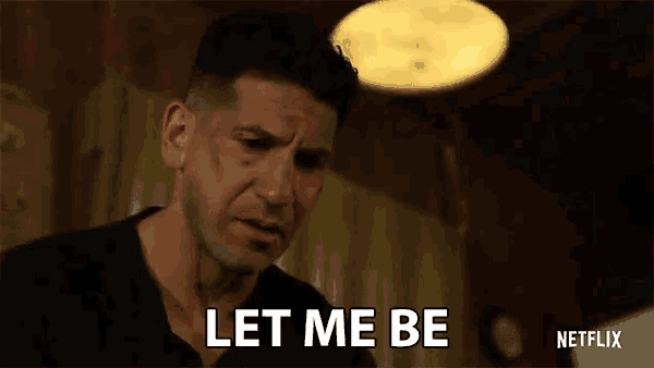 a man says let me be in a netflix advertisement