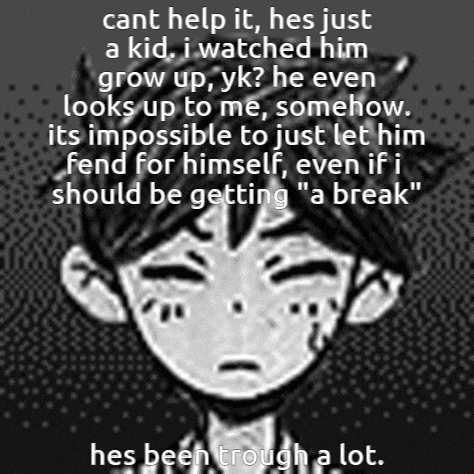 a black and white drawing of a boy with the words cant help it he 's just a kid i watched him grow up