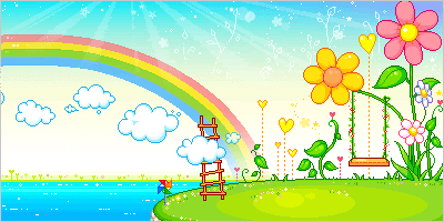 Rainbow Land GIF - Rainbow Swing Flowers GIFs