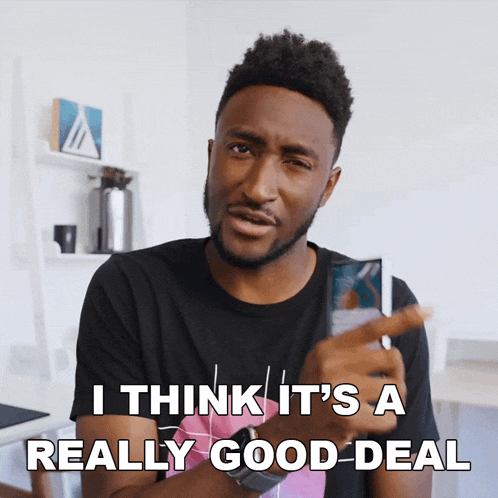 I Think It'S A Really Good Deal Marques Brownlee GIF - I Think It'S A Really Good Deal Marques Brownlee It'S A Great Deal GIFs