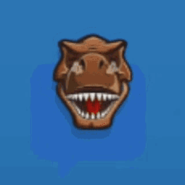 a cartoon illustration of a dinosaur with its mouth open and steam coming out of it
