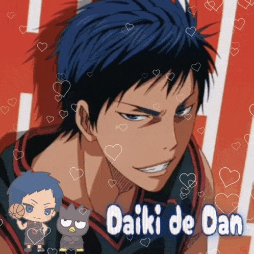 a picture of a basketball player with the name daiki de dan below him