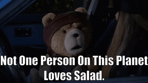 Ted Tv Show Salad GIF - Ted Tv Show Salad Not One Person On This Planet Loves Salad GIFs