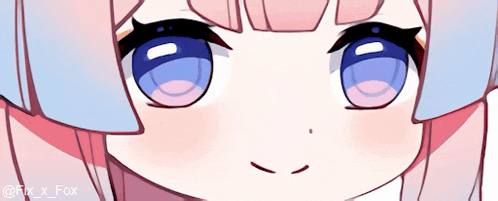a close up of a girl 's face with the name fx_x_fox on the bottom right