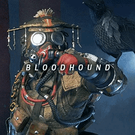 a poster for the video game bloodhound shows a man with a crow on his shoulder