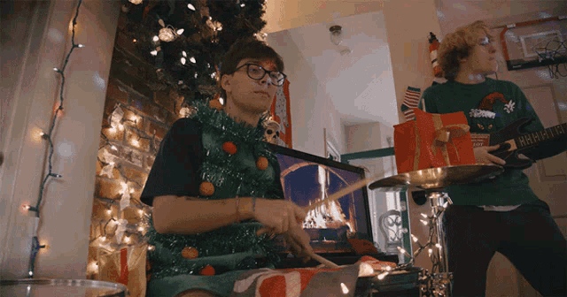Christmas Drums GIF - Christmas Drums Playing Drums GIFs