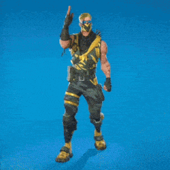 a man wearing a mask and sunglasses is standing on a blue background