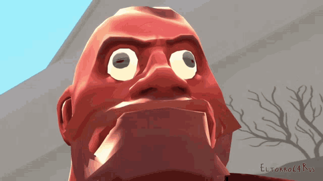a close up of a cartoon character 's face with eltorro4ru written below it