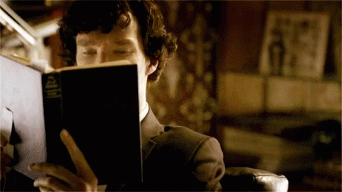 Reading Books GIF - Reading Books Benedict Cumberbatch GIFs