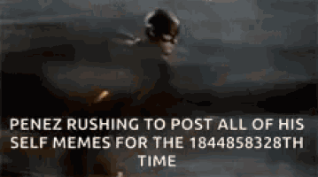 a picture of the flash with the words penez rushing to post all of his self memes for the 1844858328th time