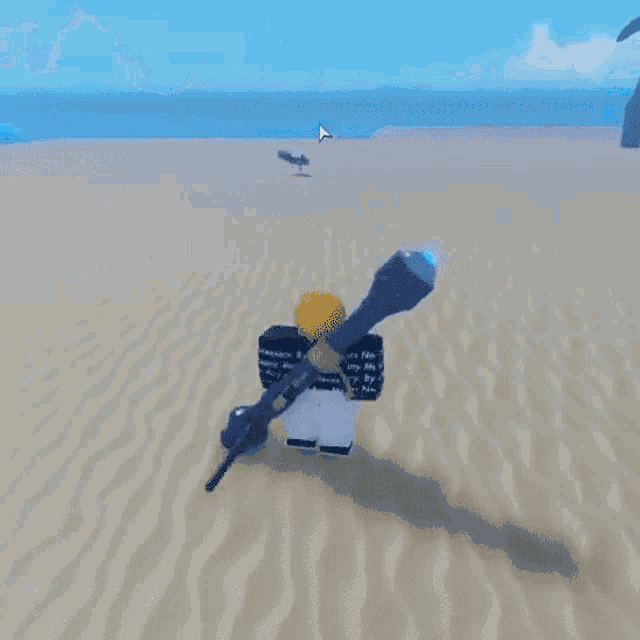 a person is flying through the air while holding a stick .