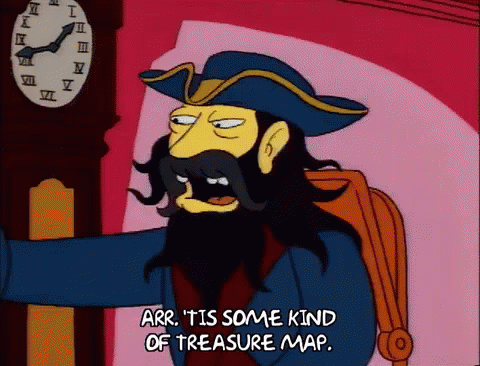 Pirate Ship Treasure GIF - Pirate Ship Treasure Simpsons GIFs