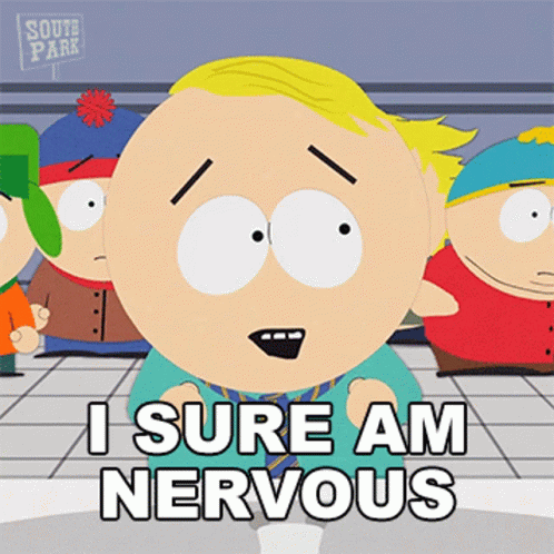 I Sure Am Nervous Butters Stotch GIF - I Sure Am Nervous Butters Stotch South Park GIFs