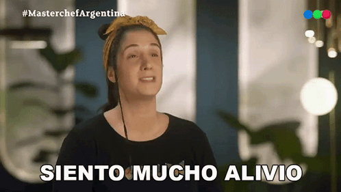 Siento Mucho Alivio Daniela GIF - Siento Mucho Alivio Daniela Masterchef Argentina GIFs
