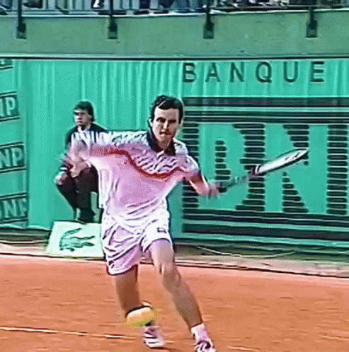 Javier Frana Forehand GIF - Javier Frana Forehand Tennis GIFs