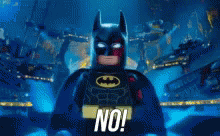 No Lego Batman GIF - No Lego Batman Nope GIFs