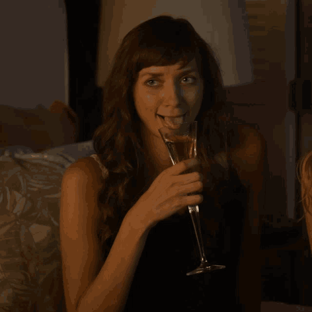 Drinking Champagne GIF - Drinking Champagne Wine GIFs