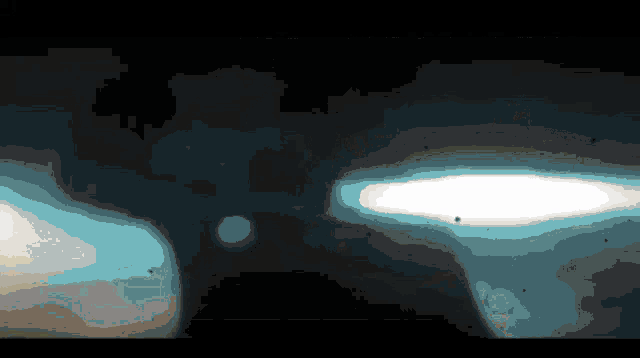 a computer generated image of a light coming out of a black hole