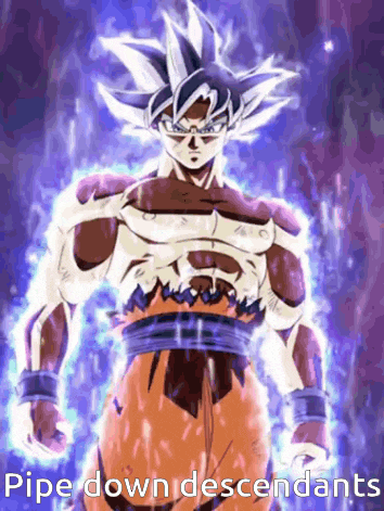 a picture of a cartoon character with the words pipe down descendants