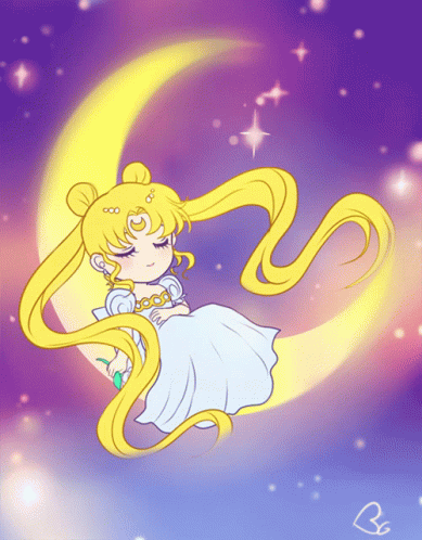 Sailor Moon Moon GIF - Sailor Moon Moon Sleep GIFs