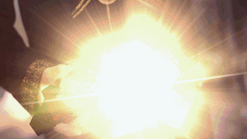 a person is holding a glowing object in their hands