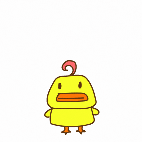 a cartoon duck with the word fine behind him