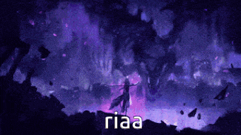 a purple background with the word riaa in the middle