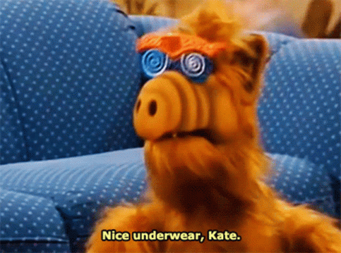 Alf Nice Underwear Kate GIF - Alf Nice Underwear Kate X Ray Vision GIFs