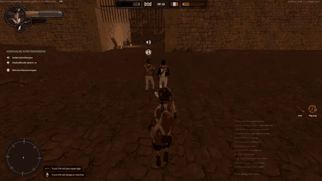 a screenshot of a video game shows a british and a french soldier
